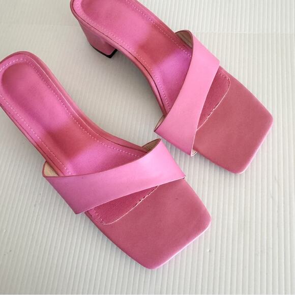 Zara Pink Block Heel Barbie - Picture 5 of 9